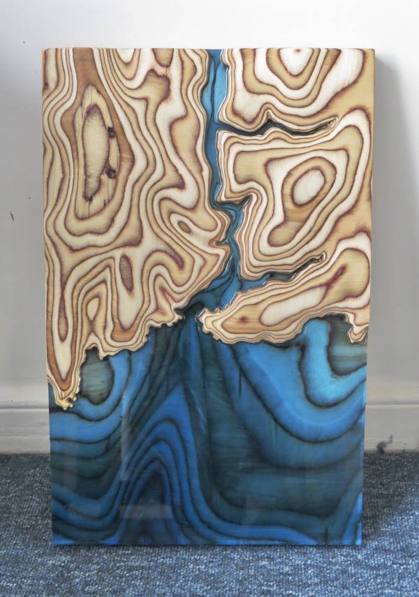 - a , wood Sculpture by Mark Richards, measuring 57 x 35 cm (H x W) £749